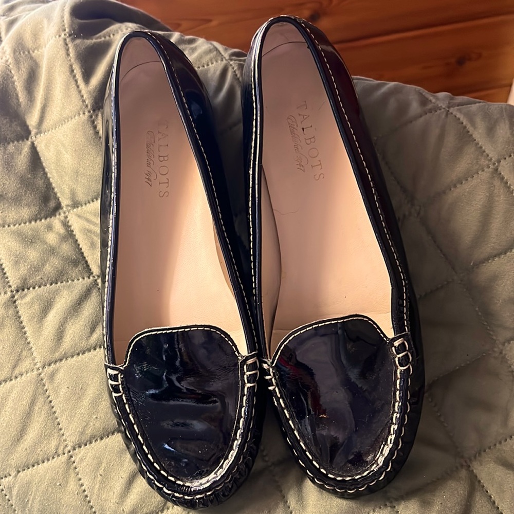 Talbots Black Patent Leather Flats